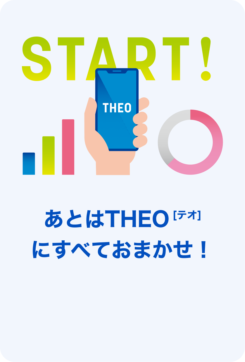 あとはTHEO[テオ]にすべておまかせ！