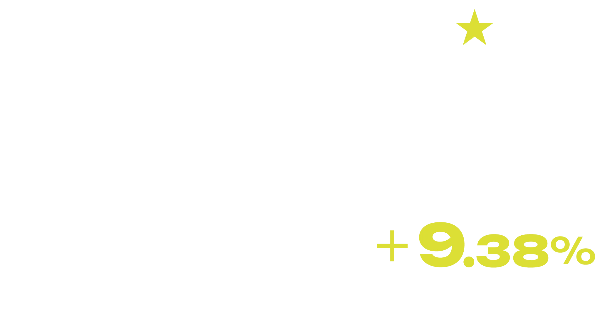 平均年率リターン+9.38%